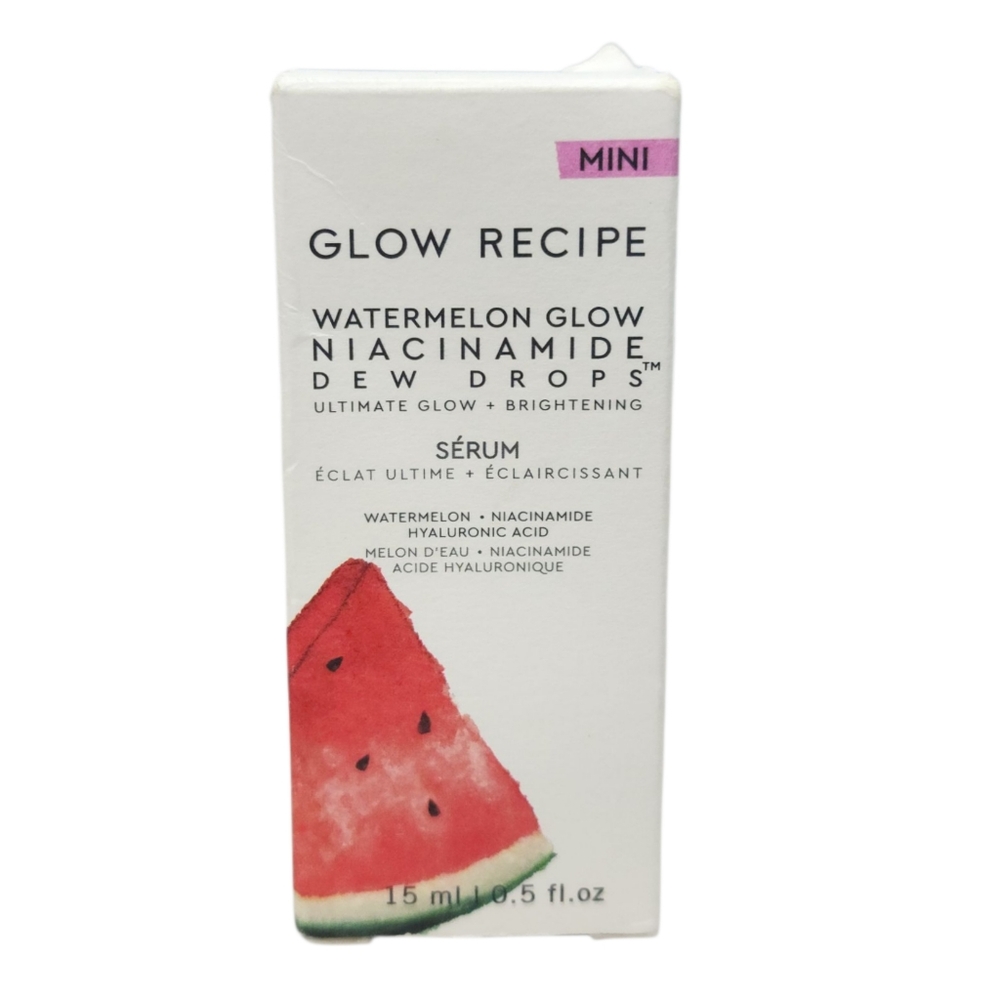 NEW- Glow Recipe Watermelon Glow Niacinamide Dew Drops Serum 15 ML/0.5 fl.oz NIB